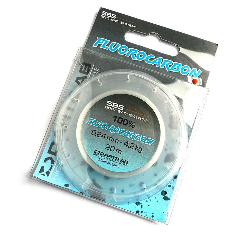 Darts SBS Fluorocarbon 20m 0,32mm 6,3kg - Fiskelina