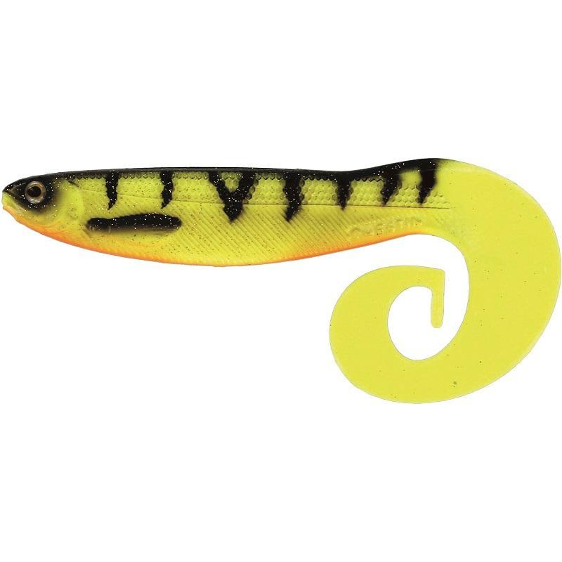 Westin CurlTeez Curltail 8,5cm 6g Fire Perch 2pcs