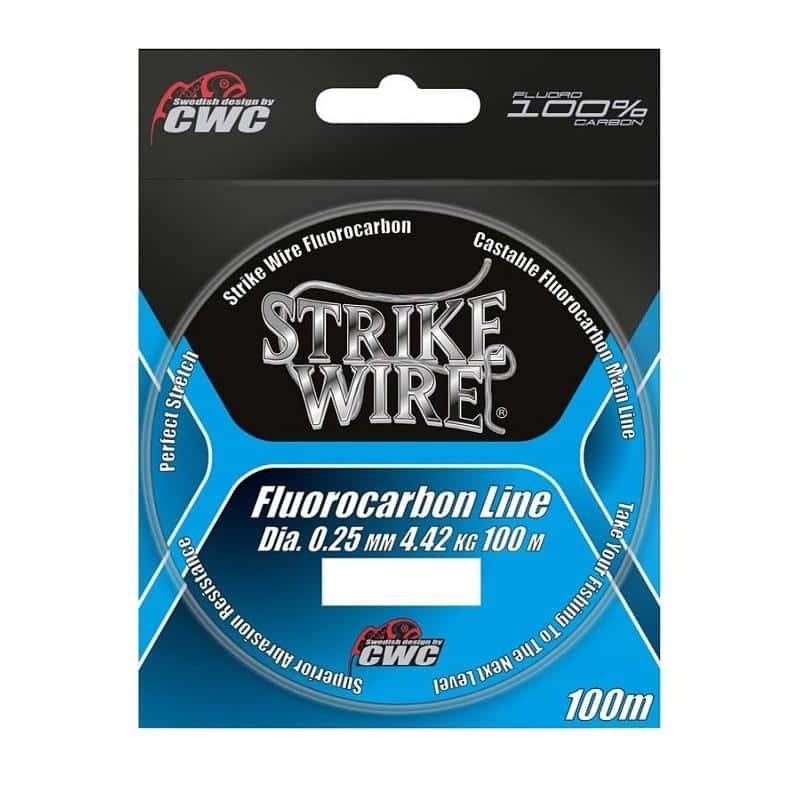 Strike Wire Fluorocarbon - 0,25mm/4,42kg - 100m - Invisible - Fiskelina