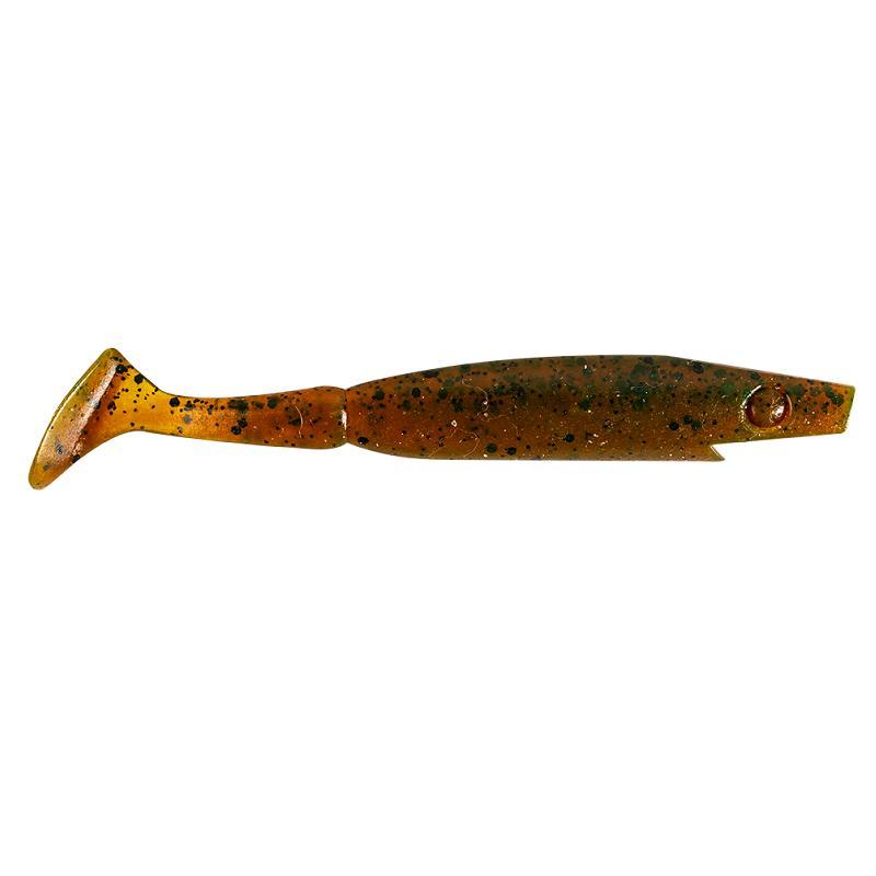 Piglet Shad - 8,5cm, 4g - Motor Oil Pepper - 8pcs från The Pig