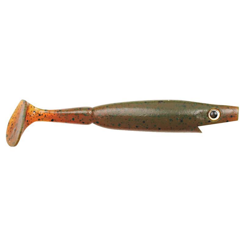 Piglet Shad - 10cm, 7g - Motor Oil Pepper - 6pcs från The Pig
