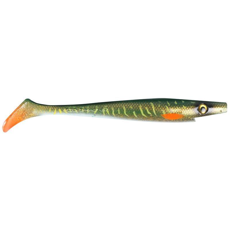 Pig Shad Junior - 20cm, 50g - Green Motoroil Pike UV - 2pcs från The Pig
