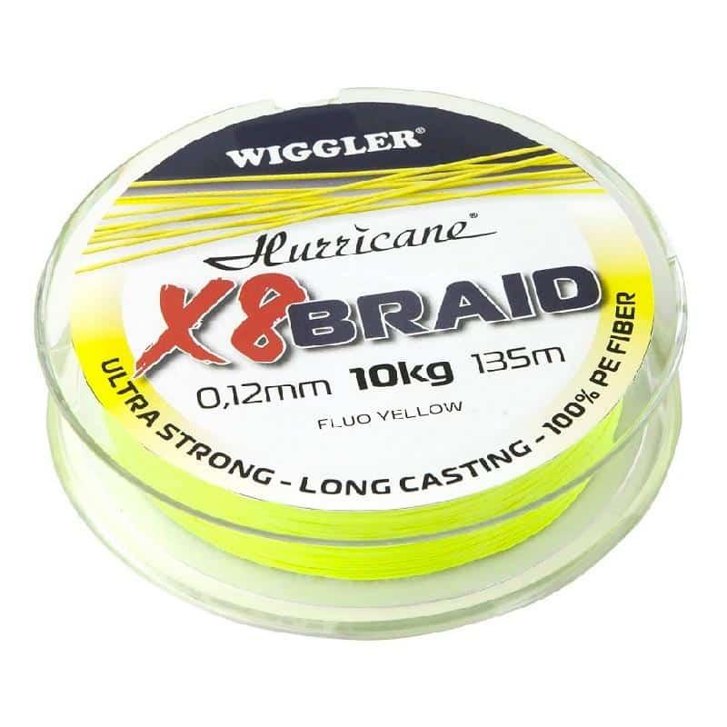 Hurricane X8 Braid Fluo Yellow 0,10mm 8,6kg 135m