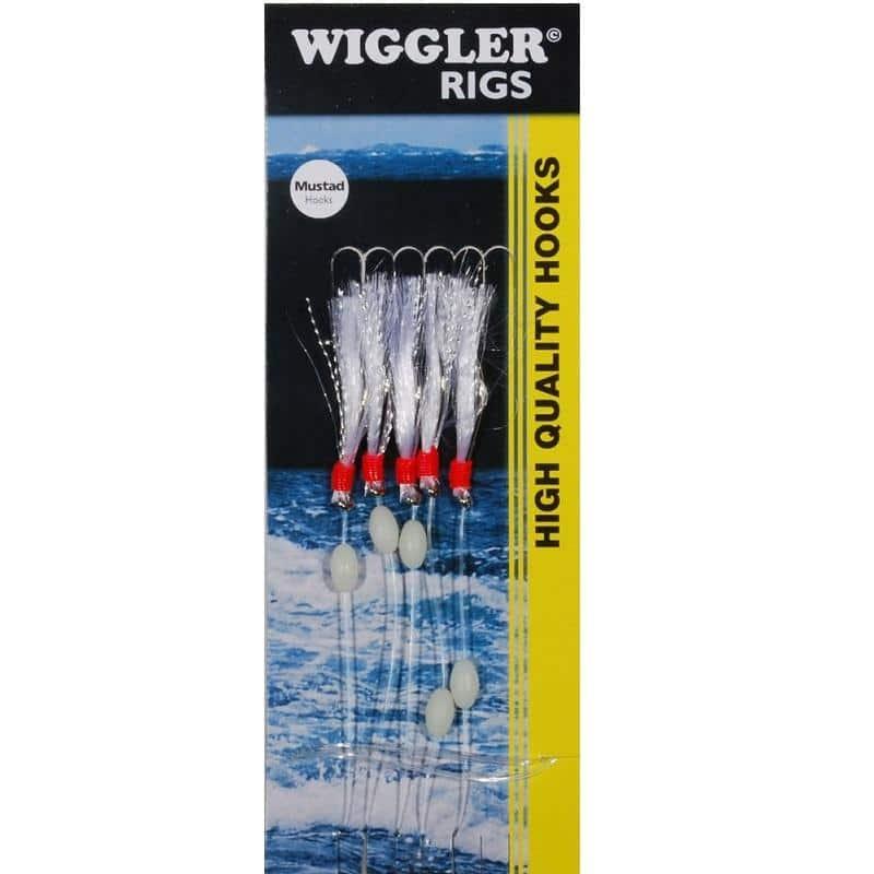 Wiggler Häckla Flasher Rig Silver Krokstorlek 3/0