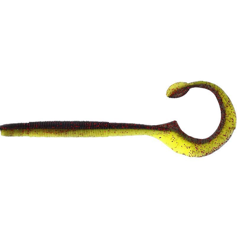 Westin Ned Worm Curl 12cm 3g Black/Chartreuse 5pcs från Westin