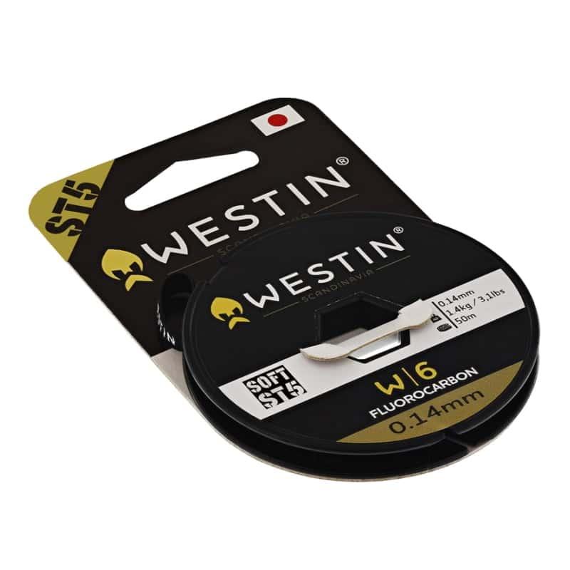 Westin W6 ST5 Soft Fluorocarbon 25m 0,44mm 11,1kg Clear - Fiskelina
