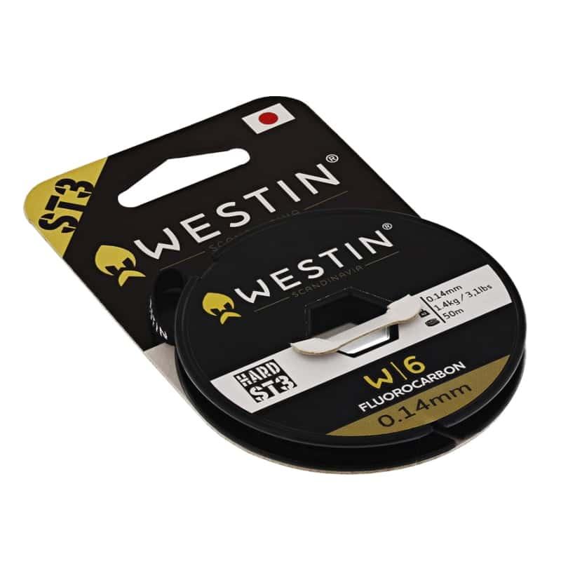 Westin W6 ST3 Hard Fluorocarbon 35m 0,62mm 26,1kg Clear - Fiskelina