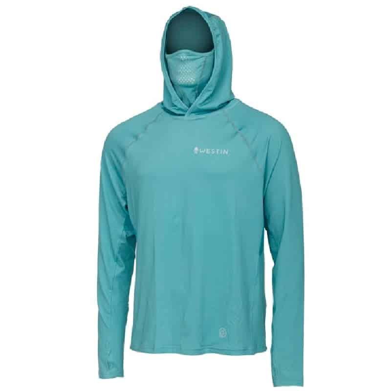 Westin Bay UPF Hoodie With Neck Gaiter XL Sea Breeze