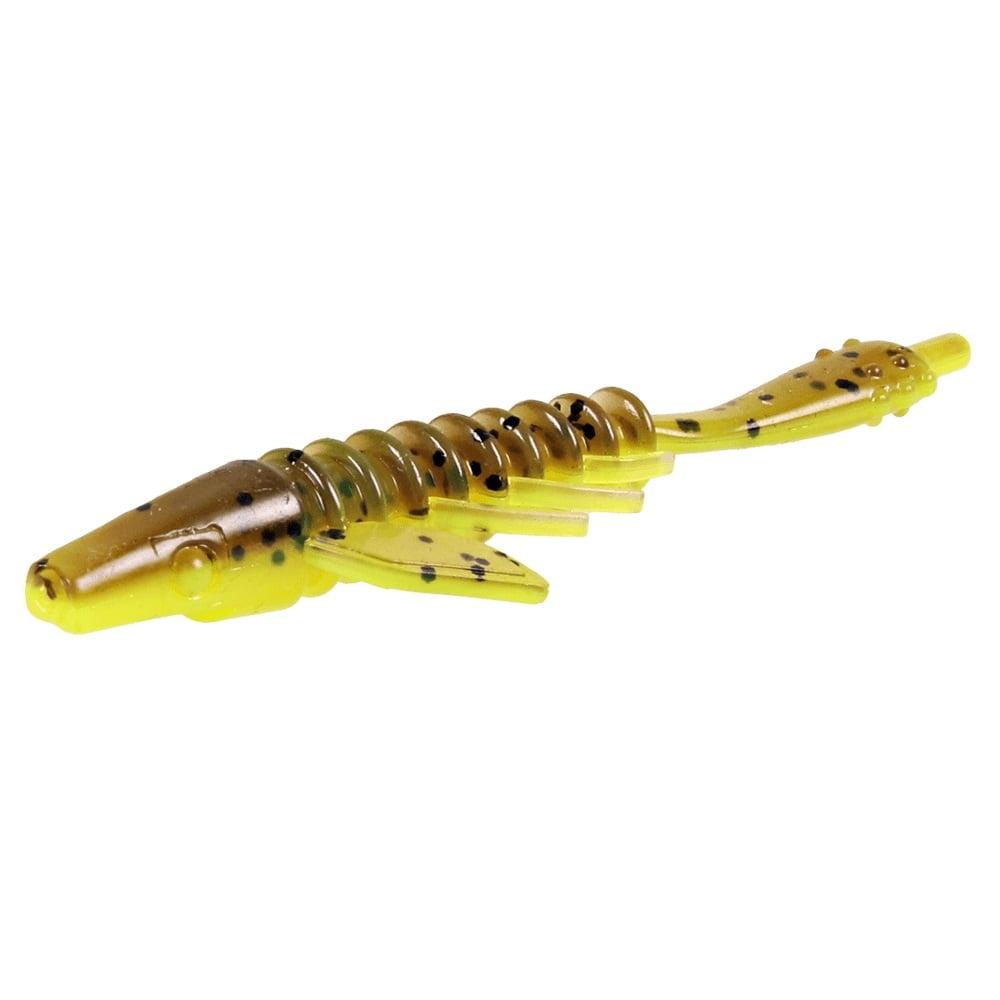 Pigster Gecko, 8,5cm, 2,5g - Brown Chartreuse Flake - 4pcs från The Pig