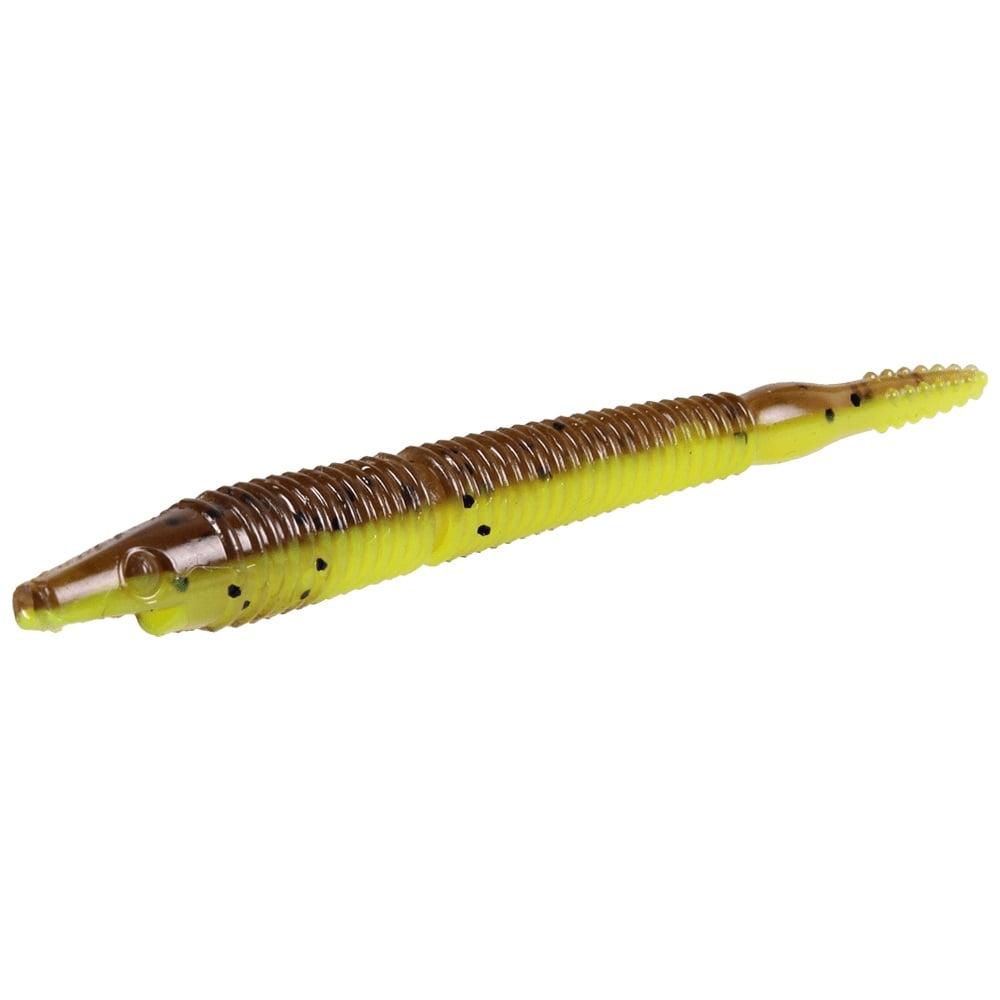 Pigster Crawler - 10cm, 3,3g - Brown Chartreuse Flake - 4pcs från The Pig