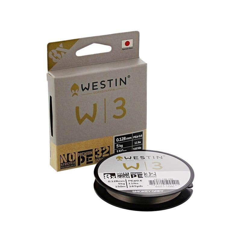 Westin W3 8 Braid Smokey Grey 150m 0,08mm 3kg