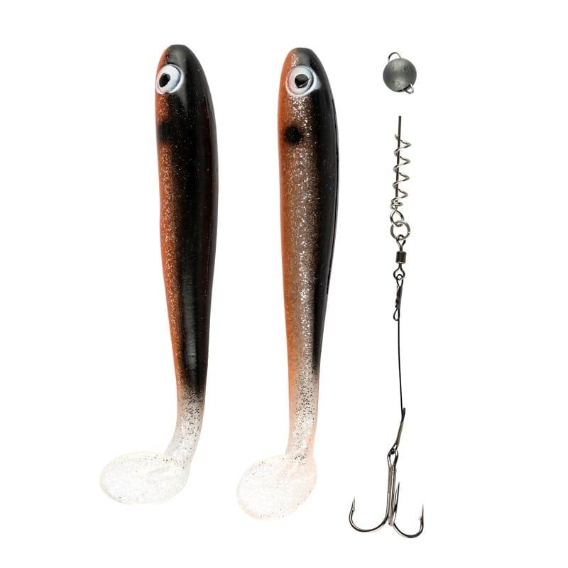 IFISH The Demon Shad 15cm - 2-pack inkl. Stinger - Silver Sally