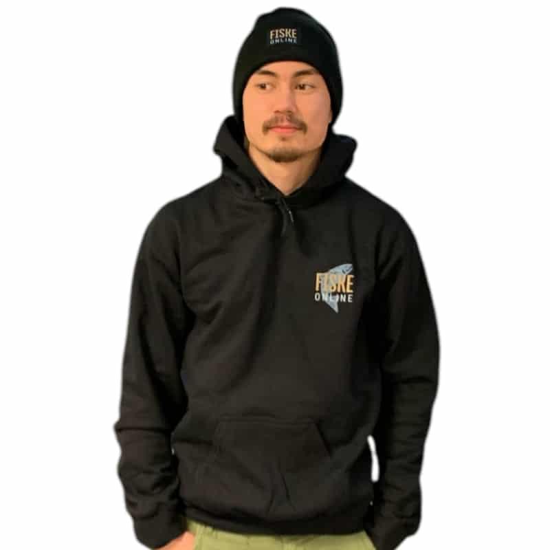 FiskeOnline Sportfiskehoodie Storlek S Svart