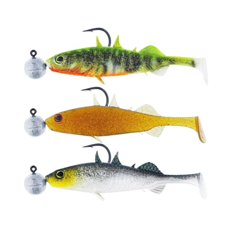 Westin Stanley The Stickleback Shadtail R 'N R 5,5cm 5g #2/0 Dark Water Mix 10 3pcs