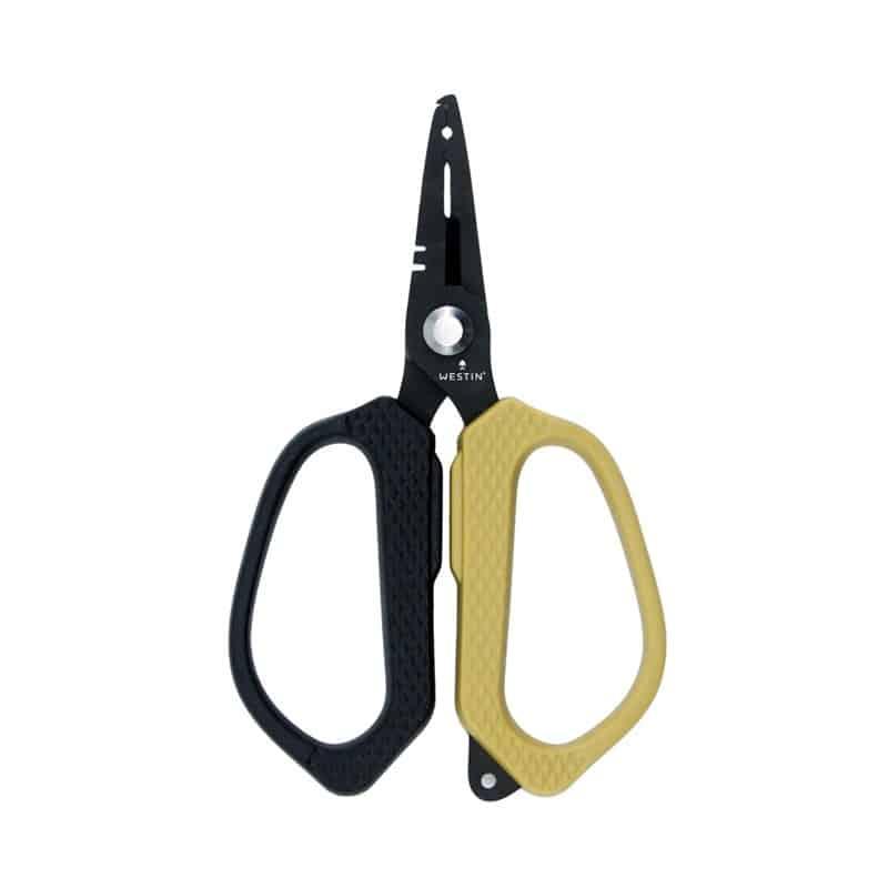 Westin Braid Scissors & Split Ring Pliers Stainless 12,5cm Black Sand