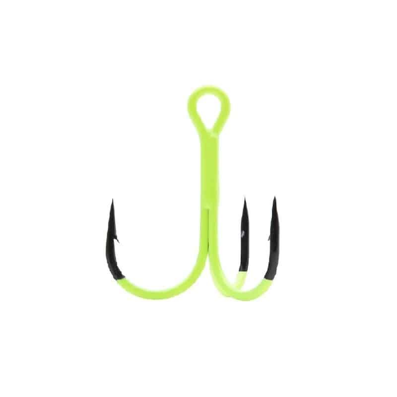 BKK Spear-21 UVC #8 Treble Hook, Chartreuse 7-pack