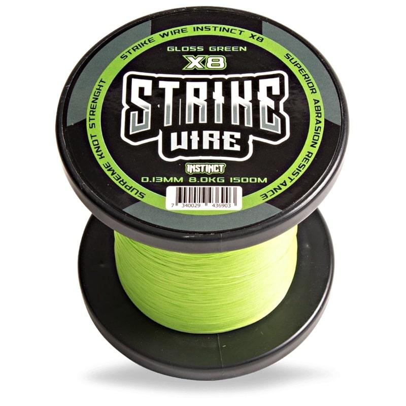 Strike Wire Instinct Braid X8 - 0,19mm/ 13kg -1500m - Gloss Green