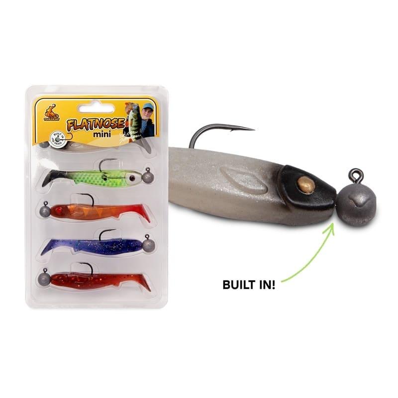 Team Galant Flatnose Mini 9cm med Jiggskalle Klarvatten 5-pack