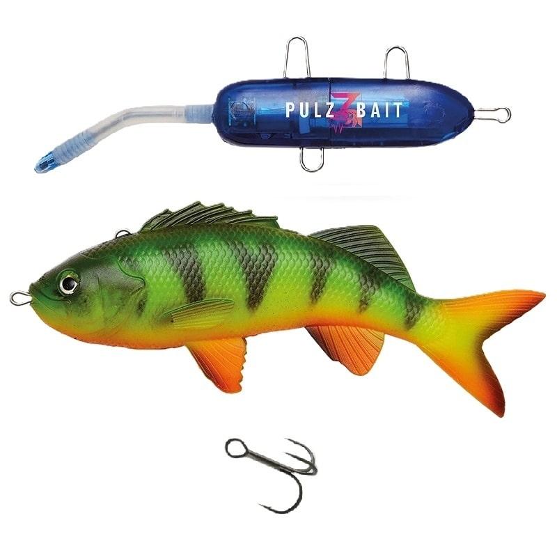 Pulz Bait Starter Kit Perch 15cm - Firetiger + Laddpaket