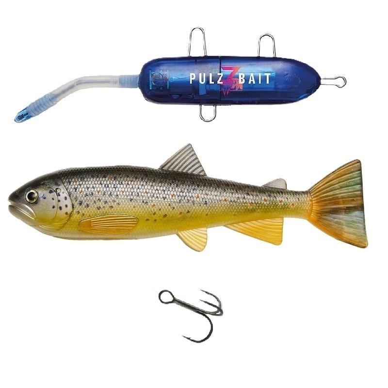 Pulz Bait Starter Kit Trout 15cm - Brown Trout + Laddpaket