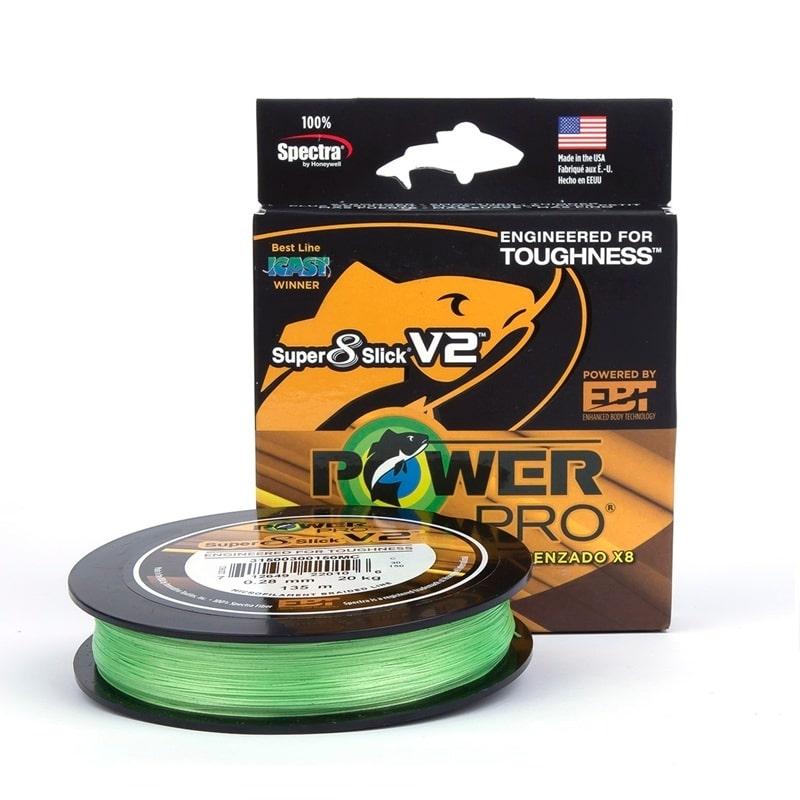 PowerPro Line Super 8 Slick V2 135m 0.23mm 17kg Aqua Green