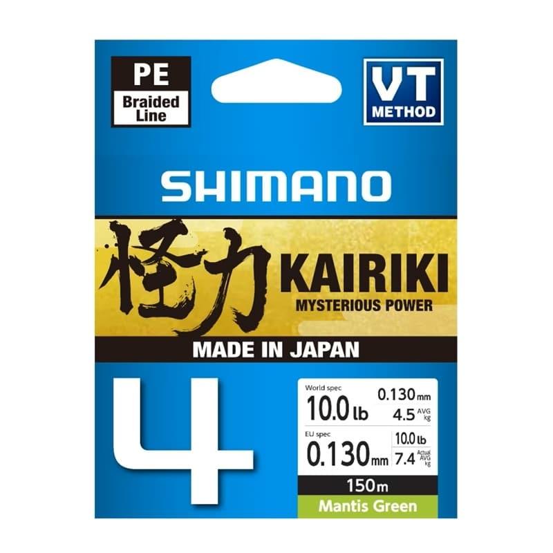 Shimano Line Kairiki 4 150m 0.13mm 7.4kg M Green