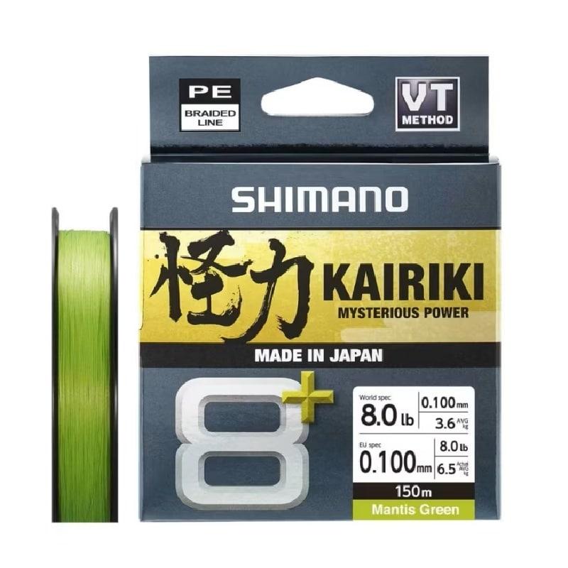 Shimano Line Kairiki 8+ 150m 0.10mm 6.5kg M Green