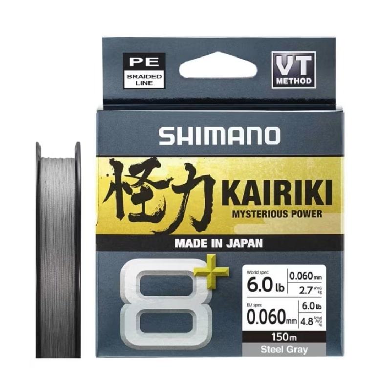 Shimano Line Kairiki 8+ 150m 0.06mm 4.8kg Grey