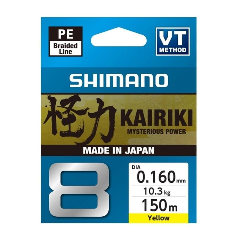 Shimano Line Kairiki 8 150m 0.16mm 10.3kg Yellow