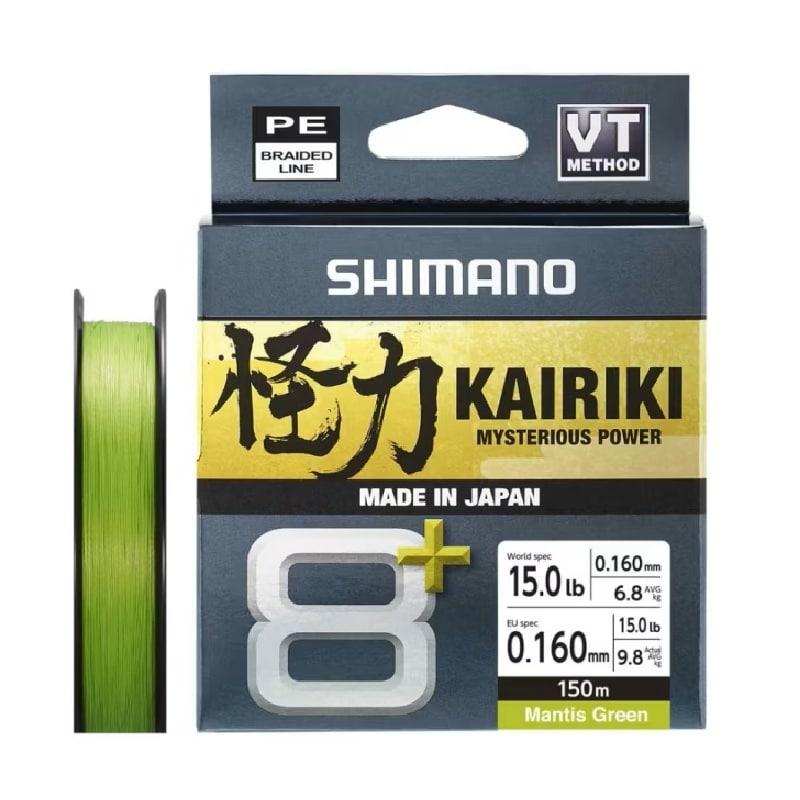 Shimano Line Kairiki 8+ 150m 0.16mm 9.8kg M Green
