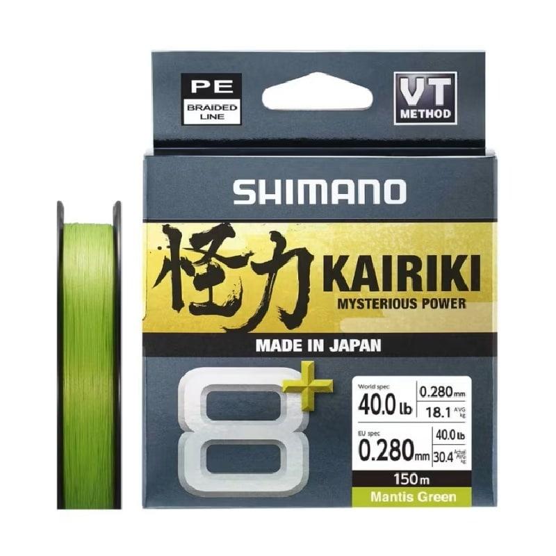 Shimano Line Kairiki 8+ 150m 0.28mm 30.4kg M Green