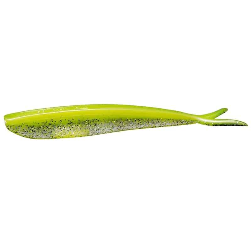 Lunker City Fin-S Fish Chartreuse Silk Ice 6,35cm 20-pack