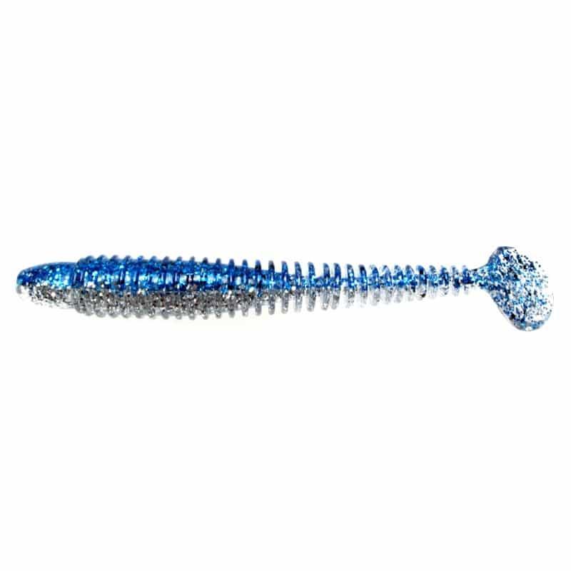 Lunker City Swimmin' Ribster Blue Ice 10,2cm 9-pack