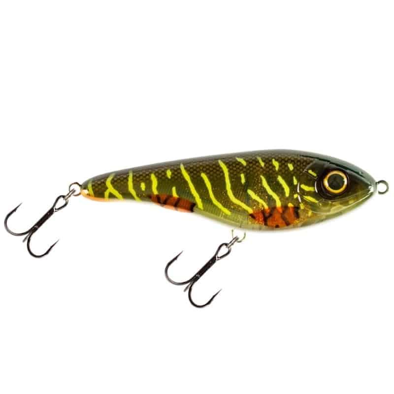 Strike Pro Buster Jerk - Shallow - 15cm - 66g - Green Motoroil Pike UV