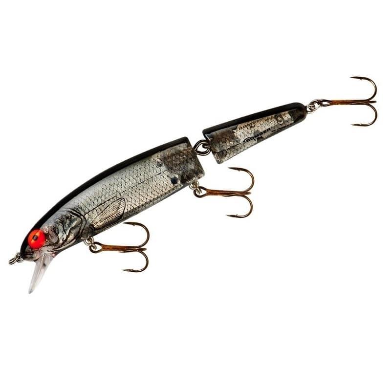 Bomber 15J Jointed Long A 17g 12cm - Silver Flash Black Back