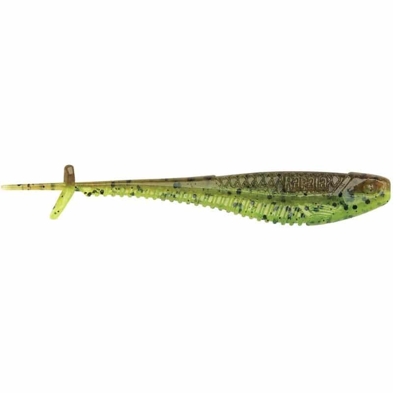 Rapala CrushCity Mooch Minnow 3.5'' 9cm - Green Pumpkin Chartreuse Pepper 6-pack