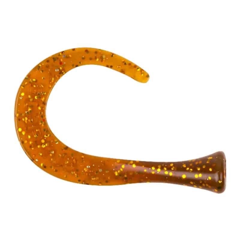 Strike Pro Guppie Tail DS - 3 Curly - Motoroil Glitter