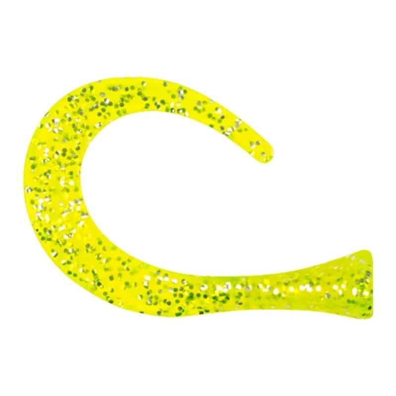 Strike Pro Guppie Tail DS - 3 Curly - Green/Gold Glitter
