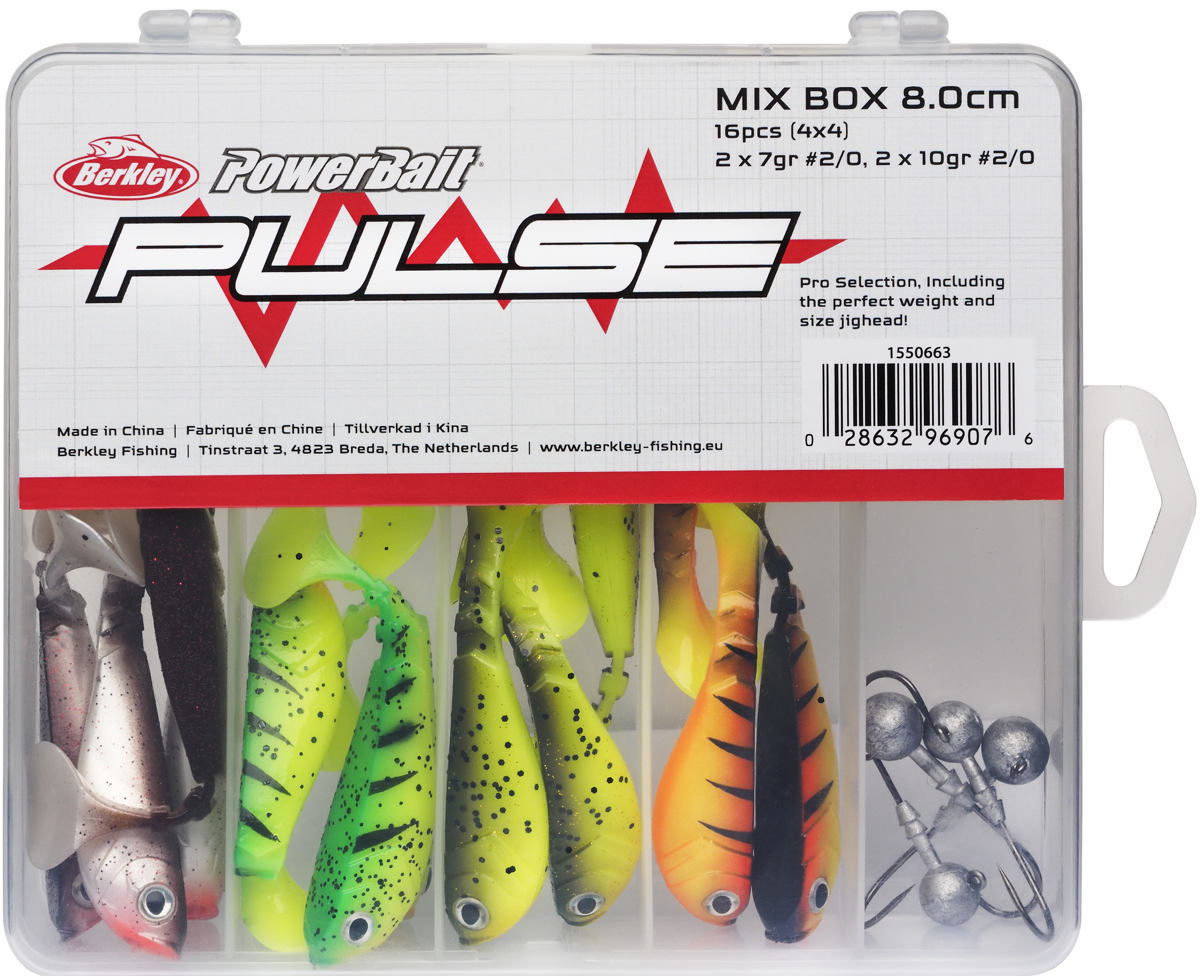 Berkley Pulse Shad Box 8cm Incl. Jigheads