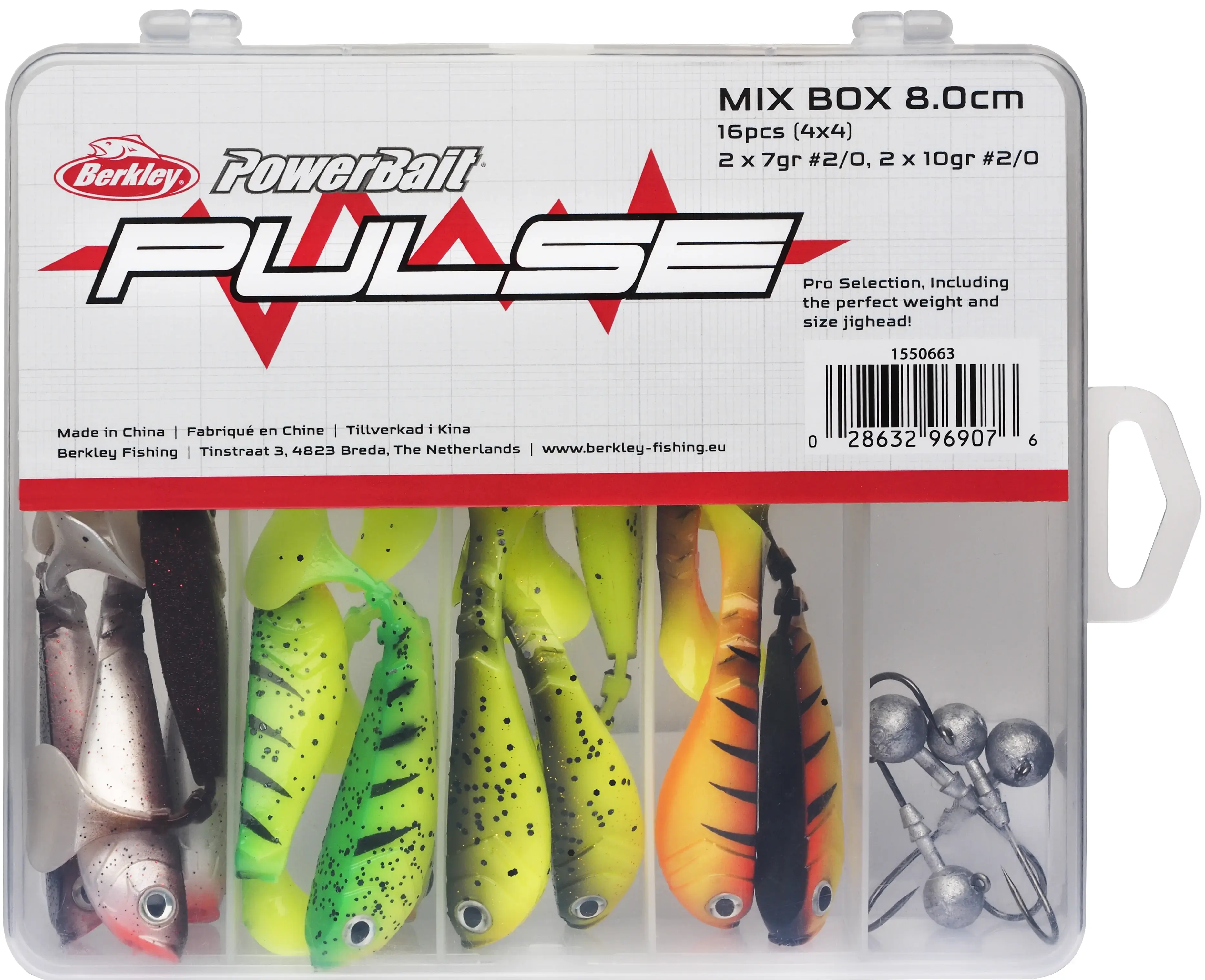Berkley Pulse Shad Box 8cm Incl. Jigheads