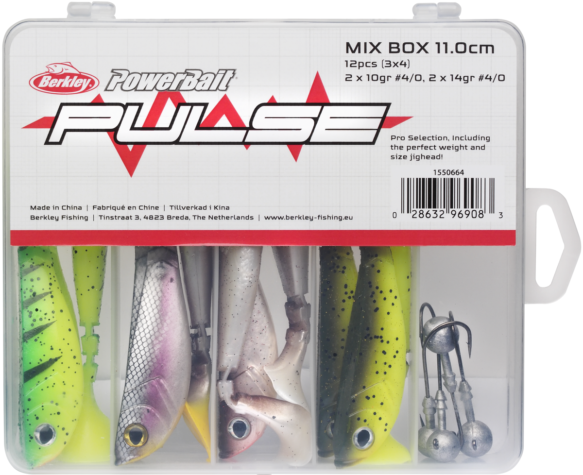 Berkley Pulse Shad Box 11cm Incl. Jigheads