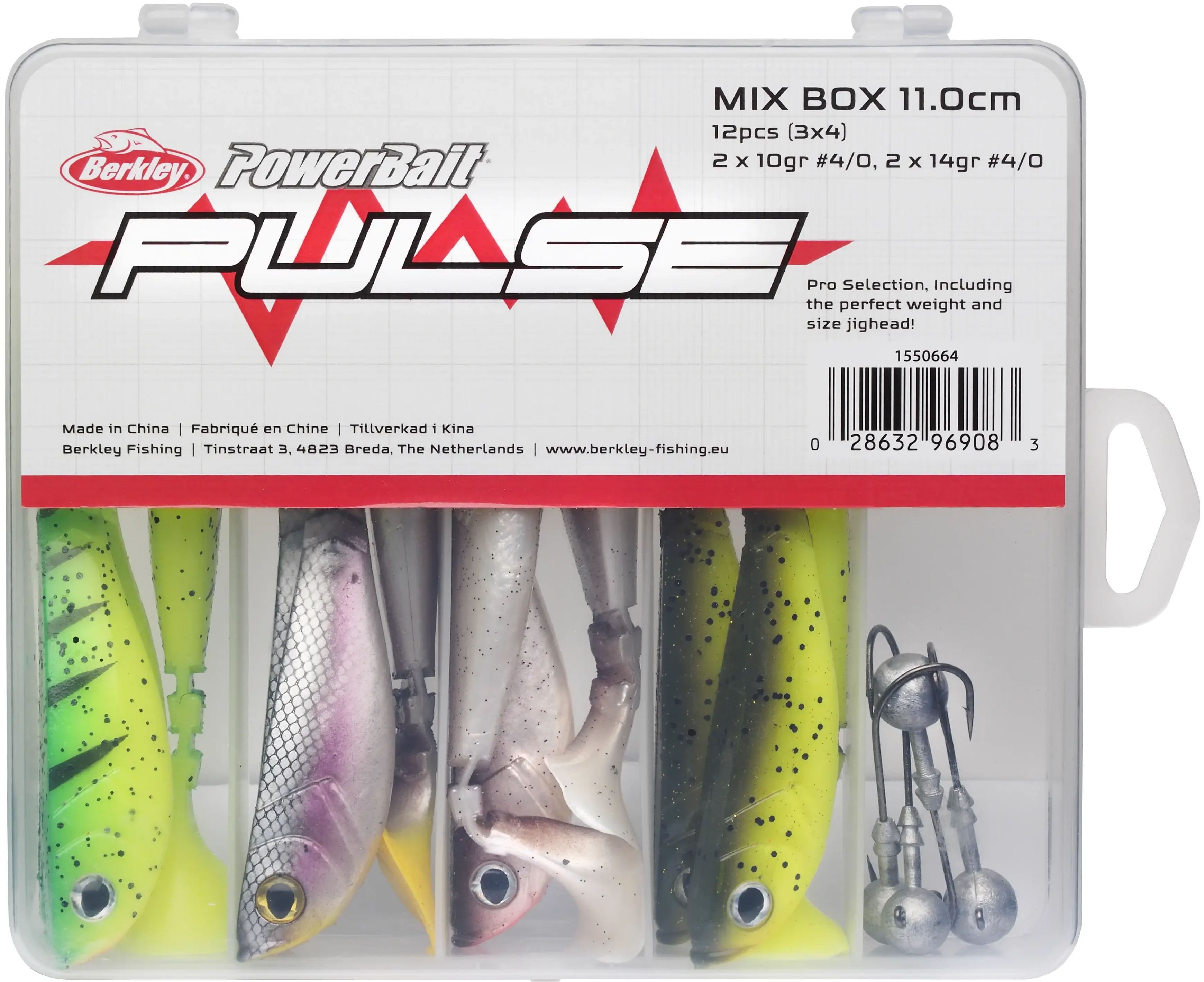 Berkley Pulse Shad Box 11cm Incl. Jigheads