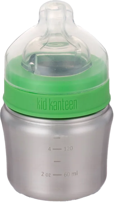 Klean Kanteen Baby Bottle 148 ml With Slow Flow Nipple Brushed Stainless