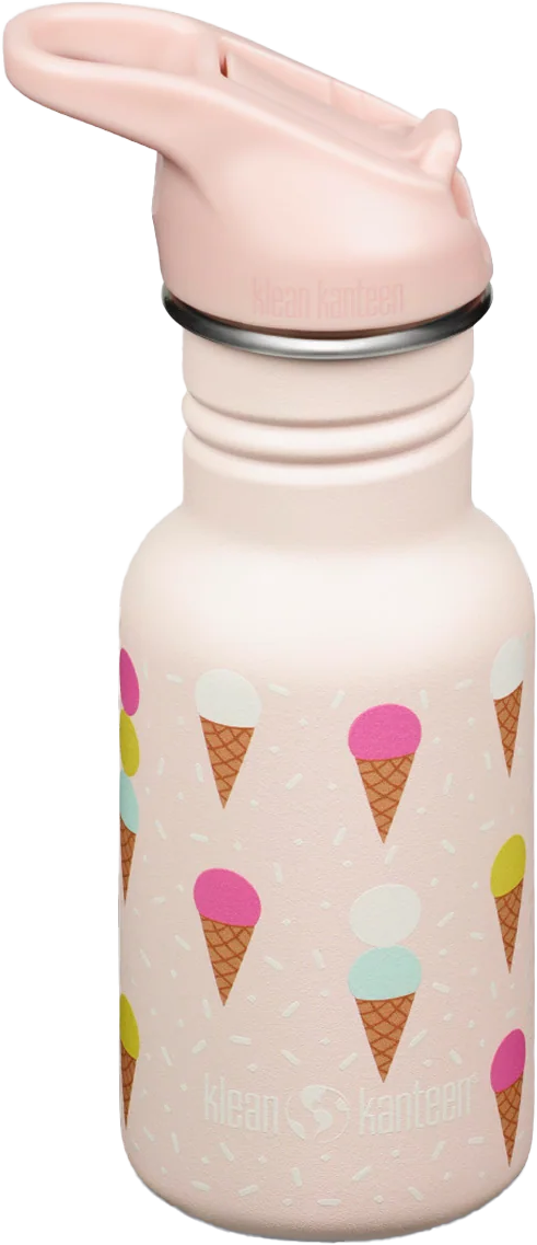 Klean Kanteen Kids' Classic Narrow 355ml (W/Flip Seal Sport) Ice Cream