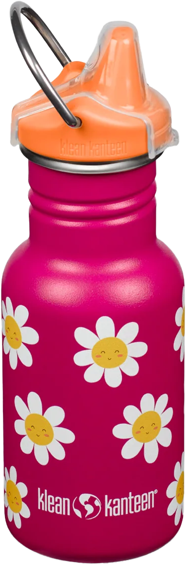 Klean Kanteen Kids' Classic Narrow 355ml (W/ Kid Sippy) Happy Flowers