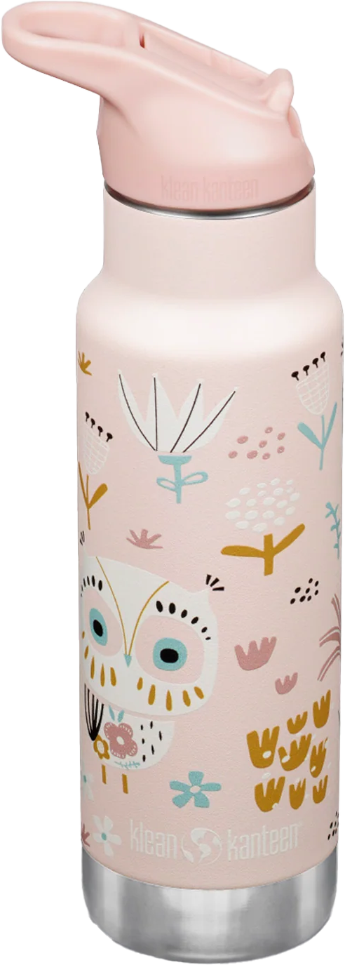 Klean Kanteen Kids' Classic Insulated Water Bottle with Flip Seal Sport Cap and Straw Owlet från Klean Kanteen