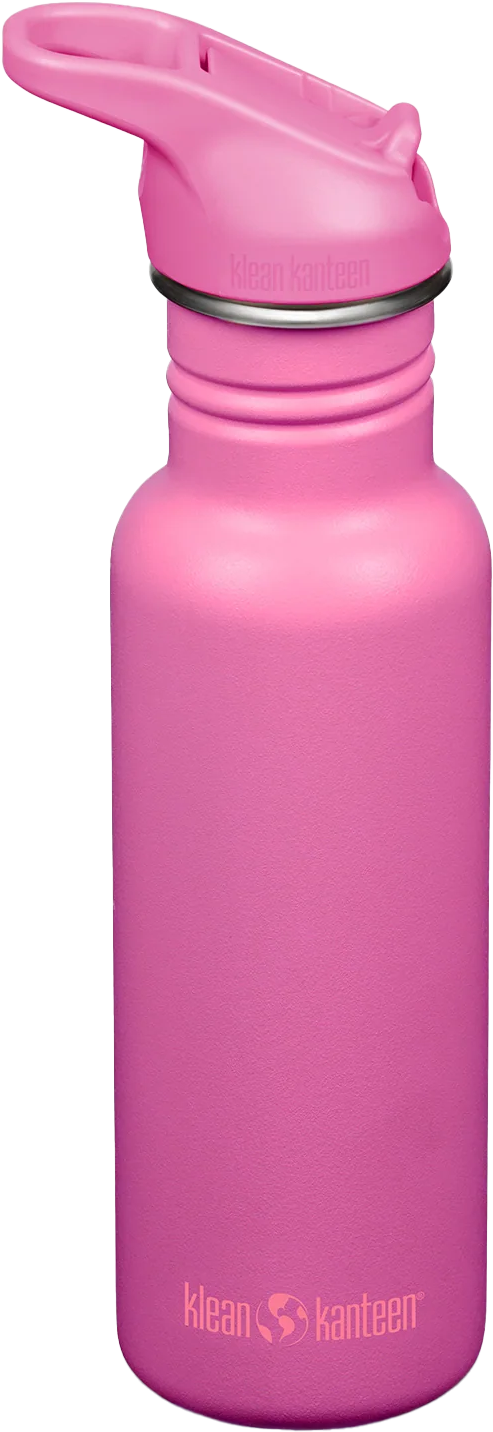 Klean Kanteen Classic Narrow 532 ml (W/ Flip Seal Sport Cap and Straw) Rose Violet