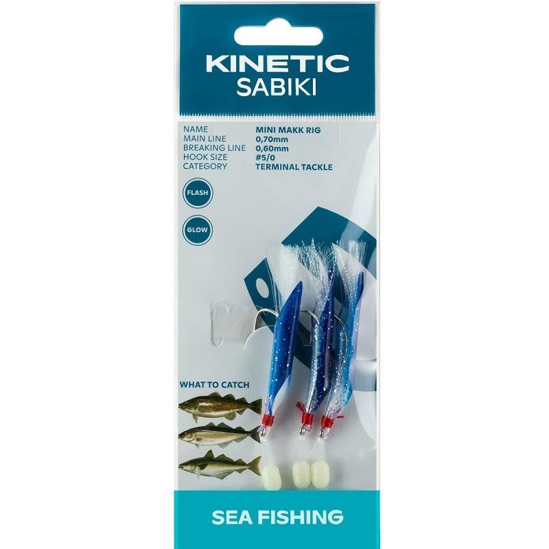 Kinetic Sabiki Mini Makk Häckla #5/0 Blue/Silver från Kinetic