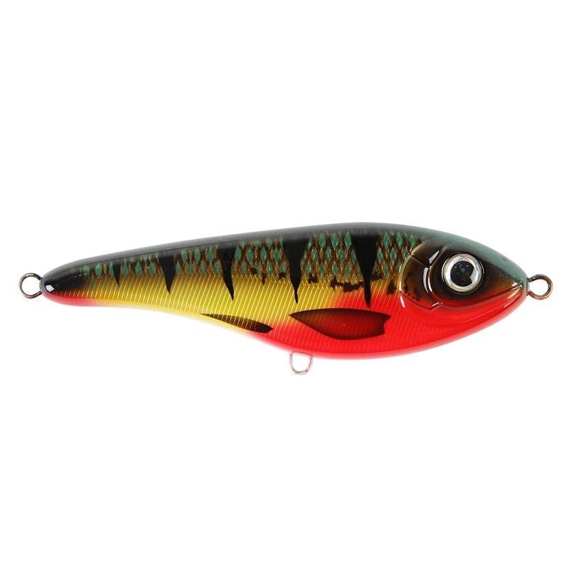 Strike Pro Buster Jerk II - Susp - 12cm - 37g - Red Perch från Strike Pro