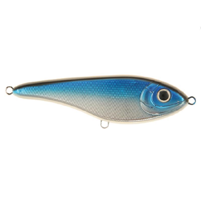 Strike Pro Buster Jerk II - Susp - 12cm - 37g - Blue Chrome från Strike Pro